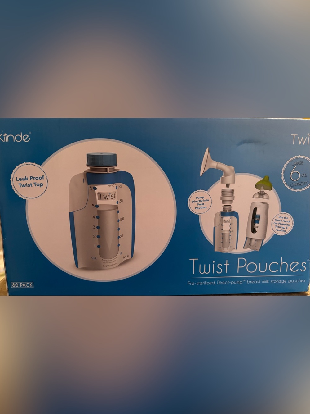 Twist Breast Milk Collection Pouches